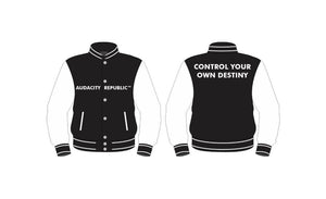 The Audacity Republic “Control Your Own Destiny Varsity” Jacket